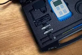 Gaussmeters & Magnetic Viewing Film gaussmeter with transverse probe & magnetic field viewing film measuring tools